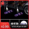 Für VW VOLKSWAGEN 2026 Neu 2 Stück LED Auto Türlicht Willkommens-Projektorlampe für VOLKSWAGEN VW Golf 5 6 7 GTI GTD GTE Sagitar Toura