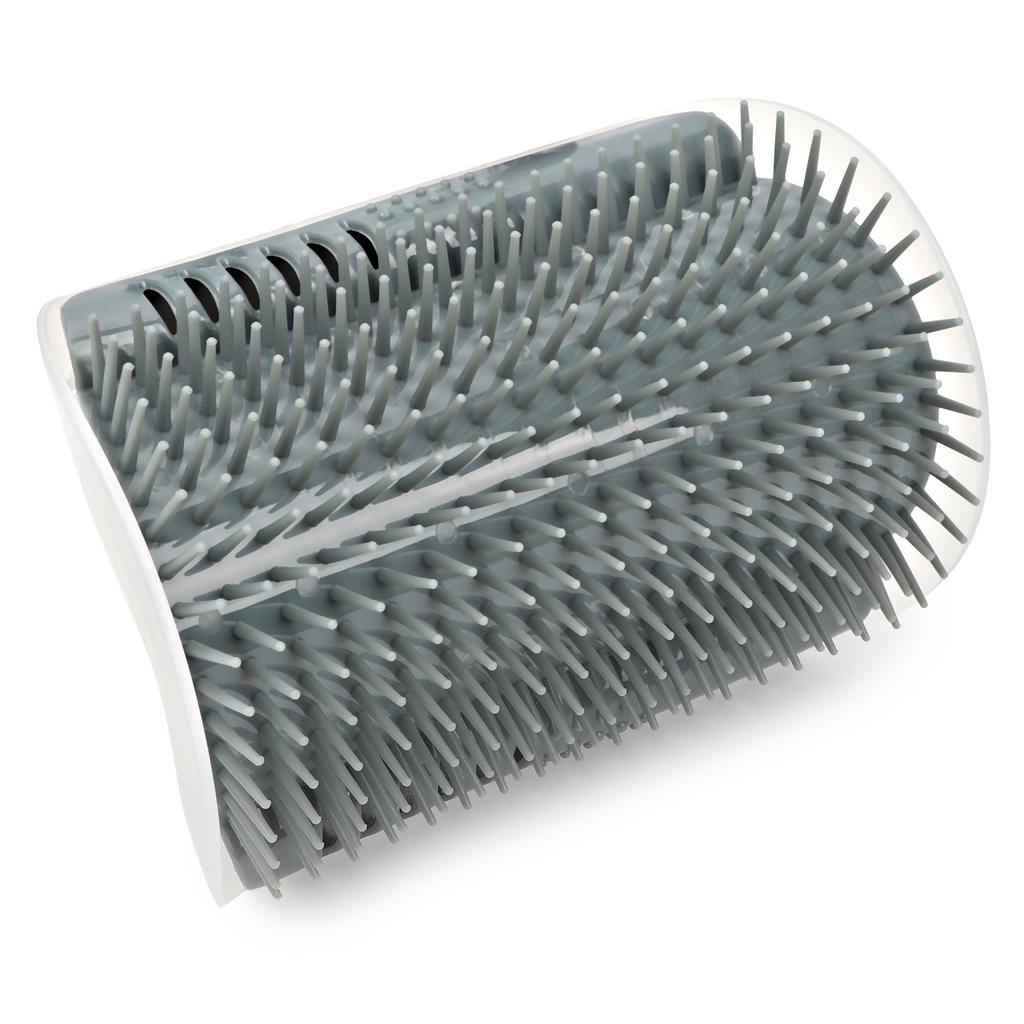 Plastic Cat Self Groomer   Comb Buty Soft Brush Body Scratcher on Wall Corner