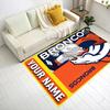 Denver Broncos Logo Customized Name Carpet Perfect for Kitchen Hallway Entryway Dormitory Anti-slip Rug Anime Office Decor