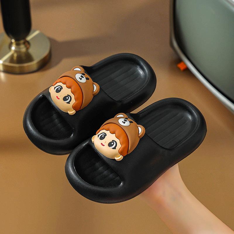 Children EVA Summer Slippers for Boys and Girls, Non-slip, Soft-soled, Durable, Cute Indoor Home Slippers for Siblings