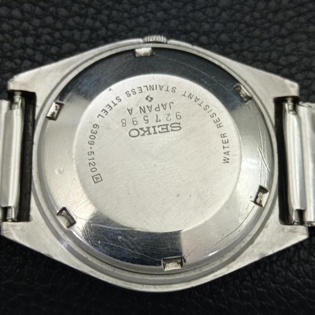 Seiko 5 AUTOMATIC 6309A JAPAN MENS VINTAGE ARABIC BLUE DIAL WATCH A702662-1