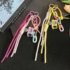 Colorful Mini Keychain Miniature Camera Pendant Cute Nylon Rope Bag Pendant  Couple