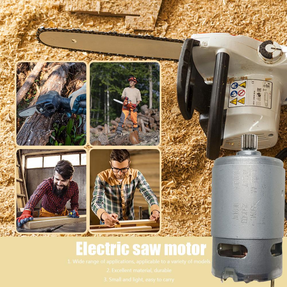 21V Mini DC Motor 14 zubů Mikro motor 28000 ot./min Průměr ozubeného kola 8,2 mm Příslušenství pro elektrické nářadí pro 550 Motor Lithiová řetězová pila