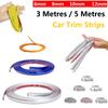 Exterior Car Chrome Body Strip Bumper Auto Door Protector Electric Vehicles Styling Trim Car Sticker Width 6 / 9/ 12 MM