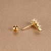 1PC 6 Styles Stainless Steel Mini Zircon Cartilage Piercing Stud Earring For Women Helix Tragus Piercing Women's Body Jewelry