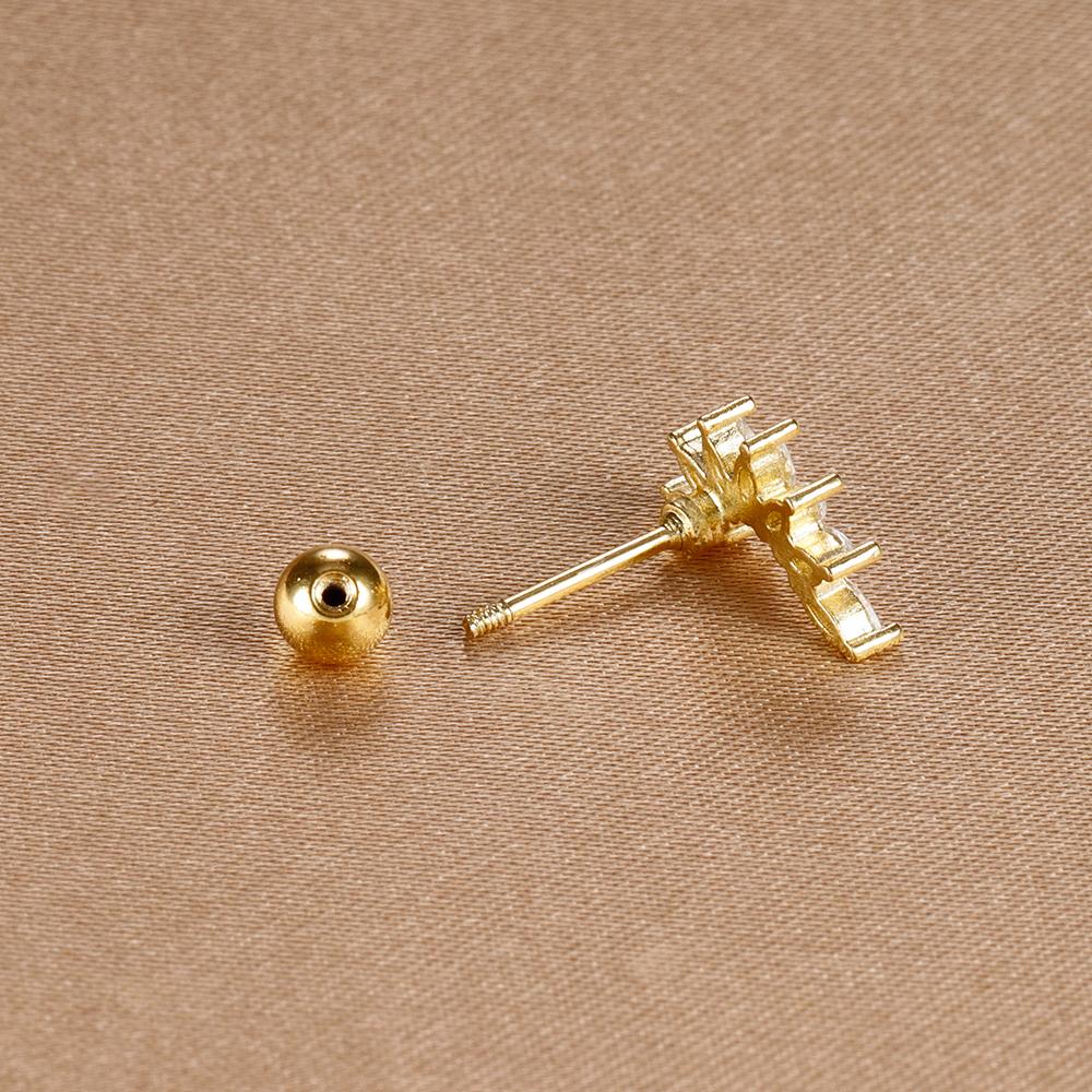 1PC 6 Styles Stainless Steel Mini Zircon Cartilage Piercing Stud Earring For Women Helix Tragus Piercing Women's Body Jewelry
