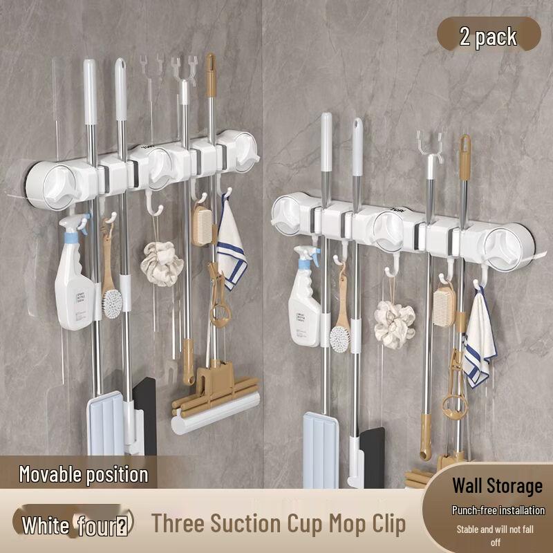 Handun Adhesive Wall Mop Holder