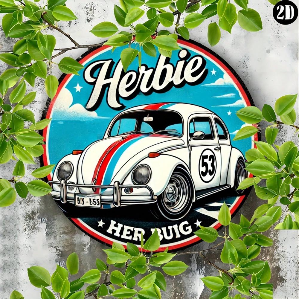 Vintage Car Metal Tin Sign 8x8 Inch Kitchen Bar Wall Decor Art Gift
