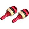 Windshield Sprayer Nozzles, 2pcs Universal Aluminum Alloy Car Auto Front Windshield Wiper Spray Jet Nozzle Replacement Kit(Red)