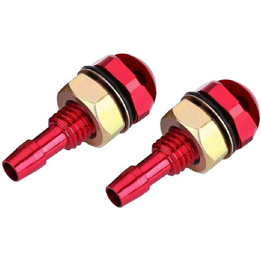 Windshield Sprayer Nozzles, 2pcs Universal Aluminum Alloy Car Auto Front Windshield Wiper Spray Jet Nozzle Replacement Kit(Red)