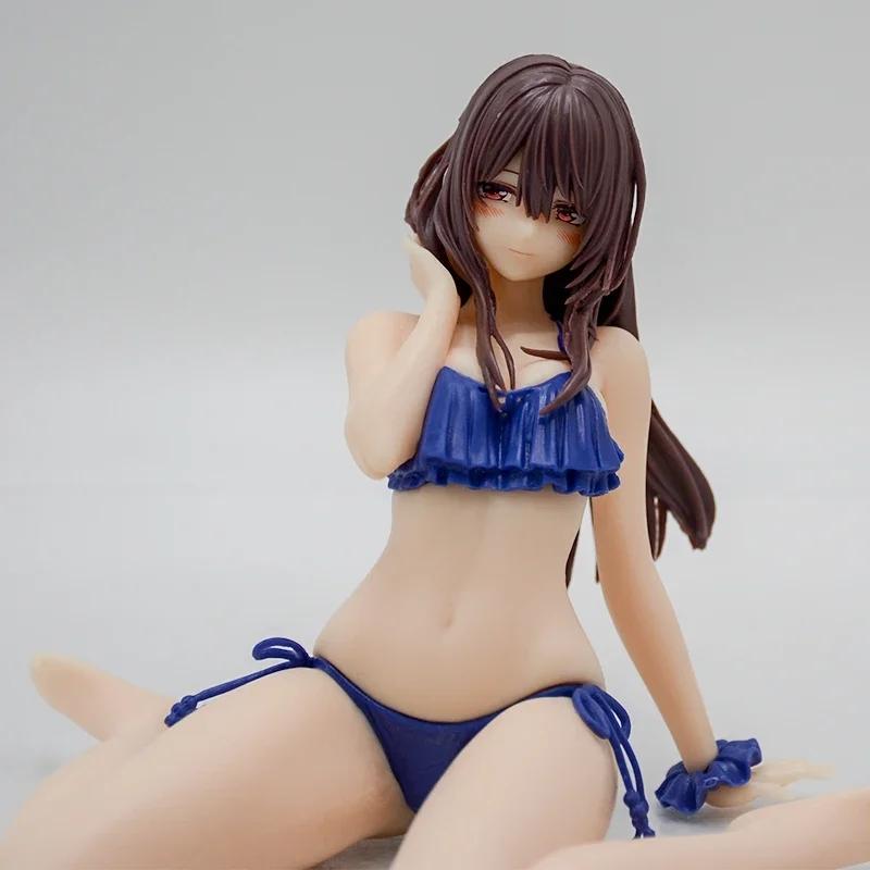 11cm Shy Girls Love Minazumi Kasane Sexy Anime Girl Figure Swimsuit Action Figures Adult Model Doll Tabletop Collect Toy Gift in Poseable Articulated