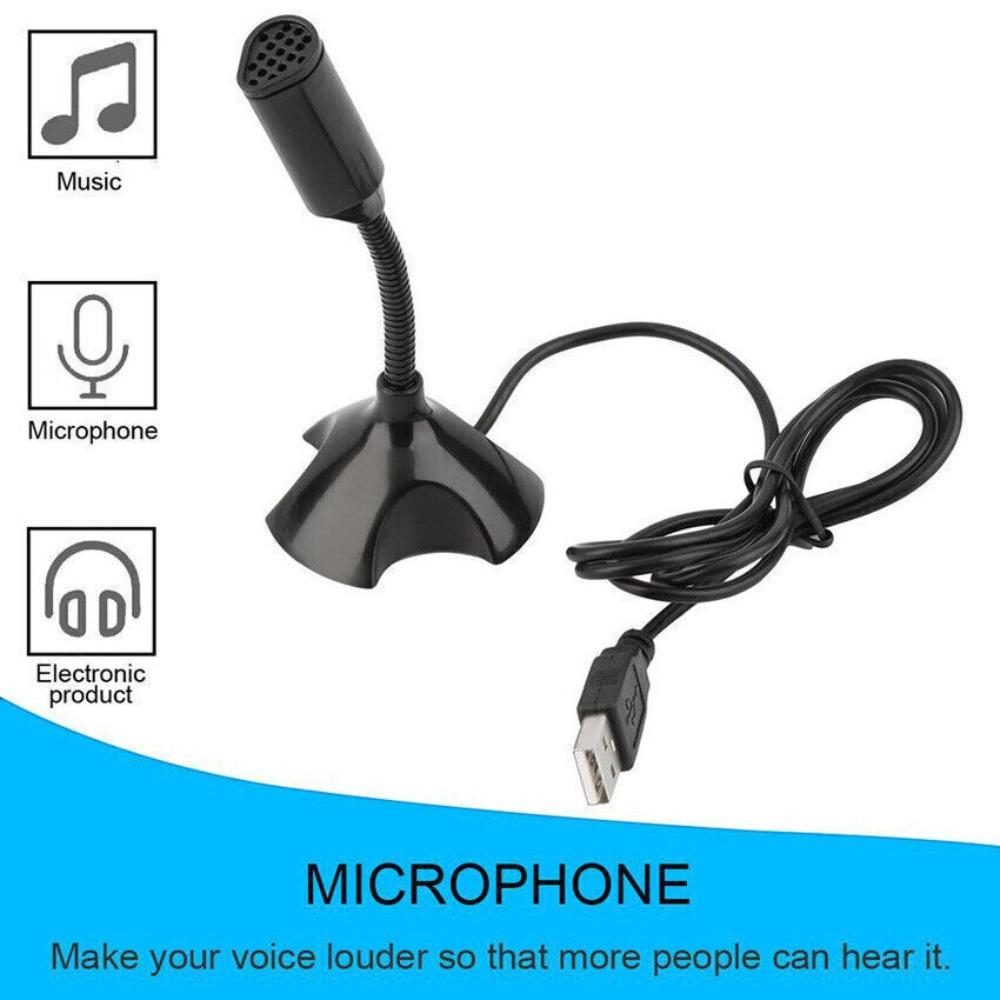 Studio Speech Adjustable Microphone New Stand Microphone  PC Laptop Computer Notebook
