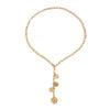 Fashion Style Metal Portrait Tag Long Necklace Female, Simple Cross Chain Collarbone Necklace