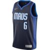 NBA Retro Basketball Jersey SW Fan Edition Reward Edition Dallas Mavericks Porzingis Jersey 6 Men Jersey Black CW6806-420