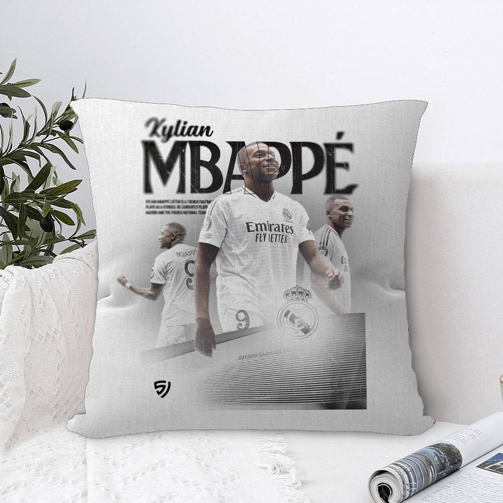 

FootballStar K-Kylian M-Mbappe Стич Подушка с изображением Счастливого Дракона наволочка чехол на диванную подушку украшение для дома комнаты подарок для детей 12x12Inch