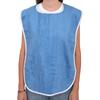 Soft Blue Terry Cloth Adult Bib Apron for Elderly