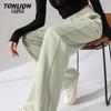 TonLion Women's Patchwork Straight-Leg Casual Pants