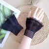 1Pair Sun Protection Arm Cover Sweater Decorative Cover Lace Cuffs Fake Sleeve Detachable Ruffles Elbow Sleeve Cuffs