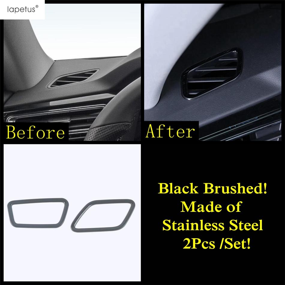 Window Lift AC Air Vent Head Lamp Gear Panel Cover Trim For VW Volkswagen Atlas / Teramont   Stainless Steel Accessories