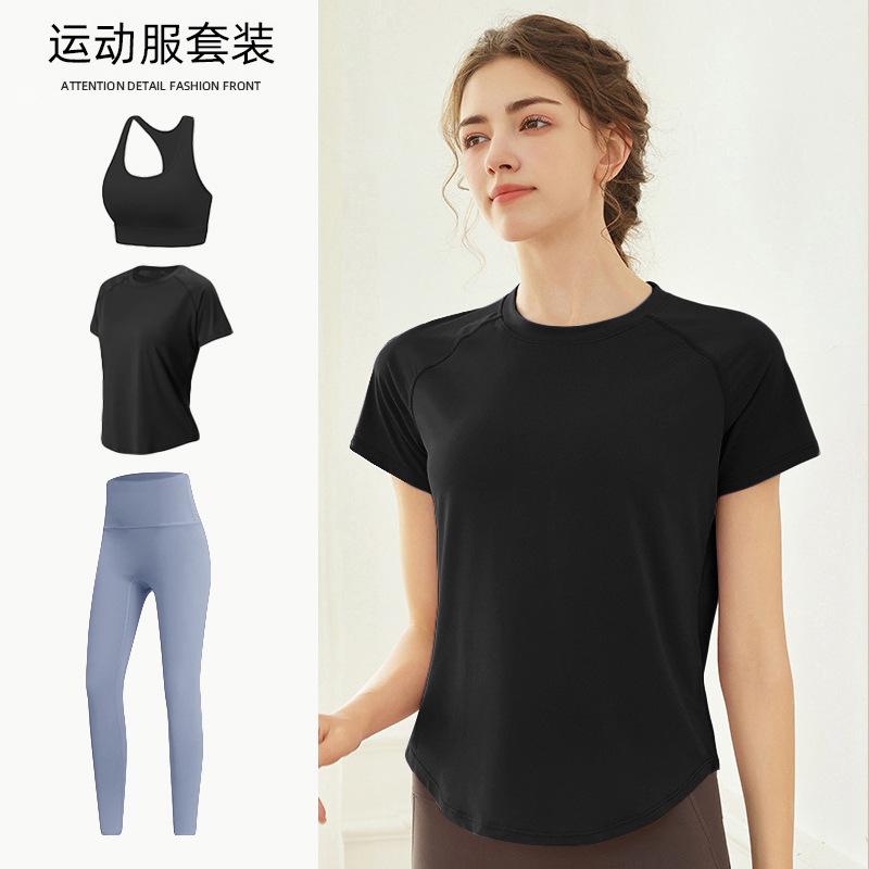 Tennis Suit Women's Short-sleeved Training Clothes Outdoor Running Quick-drying Clothes Thin Badminton T-shirt Fitness Clothes
