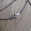 Used moschino silver necklace square dice