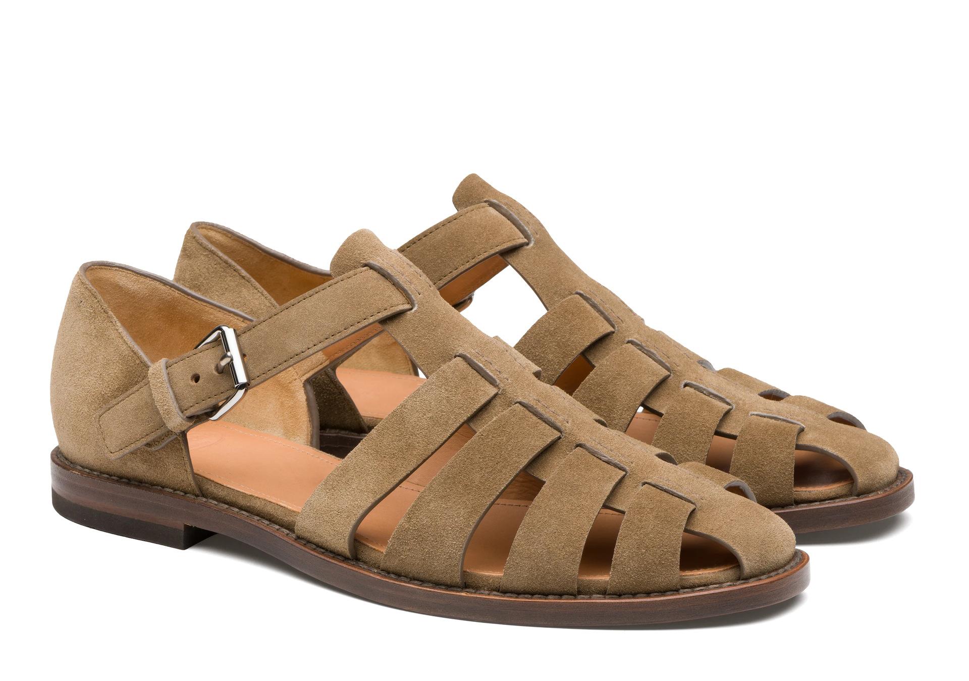 Vasaras Vīriešu Sandales Ādas Eleganti Apavi