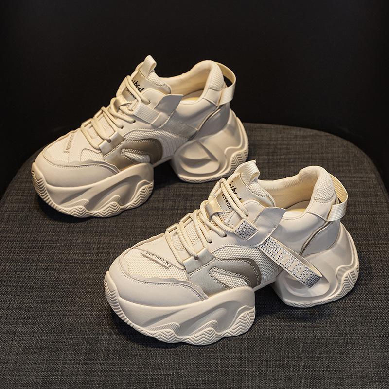 

Dad shoes women s shoes, spring new thick-soled inner height increase explosive version casual fashion versatile student shoes women s shoes 34
