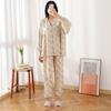 Cotton and silk pajamas women's spring and autumn short-sleeved trousers set summer thin Internet celebrity large size high-end loungewear