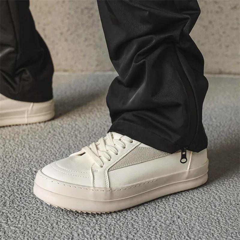 Outdoor Ricks Black Canvas Low Top Men Shoes Lace Up Women Sneaker Fashion Casual Owens Design Outdoor Walking Trainers Footwear