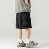 Pantaloncini da Lavoro Uomo Stile Giapponese Tasche Grandi Estate Outdoor Larghi Casual Pantaloncini Corti Pantaloni Monocolore Lunghezza Ginocchio