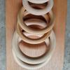 2 Piezas Aro de Fitness de Alta Resistencia Anillas de Madera Maciza para Dominadas Anillas Colgantes para Gimnasio Calistenia