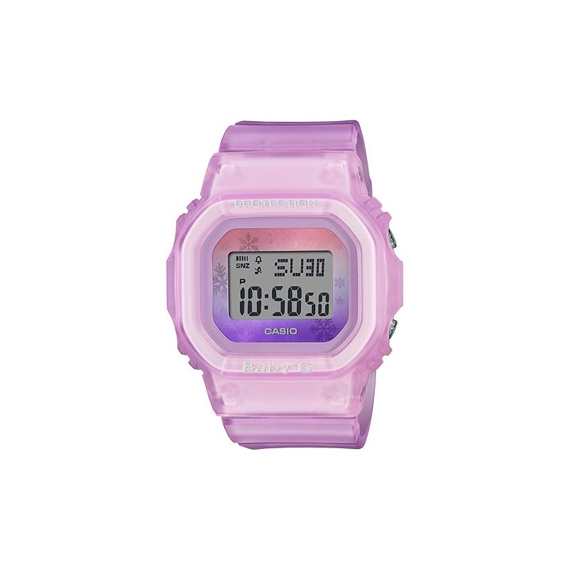 

Casio BABY-G BGD-560 Series Gradient Color Sports Stopwatch Timer Calendar Waterproof and Shockproof Quartz Movement Resin Strap BGD-560WL-4JF розовый