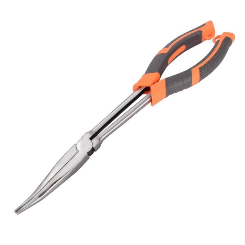 11inch Multifunctional Long Reach Pointed Nose Pliers for Electricians, Anglers, and DIY Enthusiasts