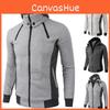 Mens Thick Warm Zip Up Hoodie With Soft Fabric And Comfortable Fit For Everyday Wear