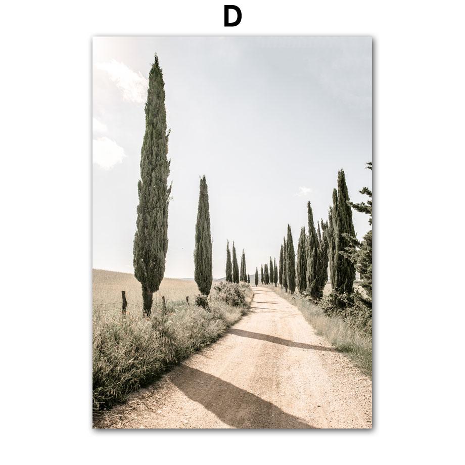 Rural Landscape Mountain Forest Olives Wall Art Canvas Painting Nordic Posters And Prints Wall Pictures For Living Room Decor