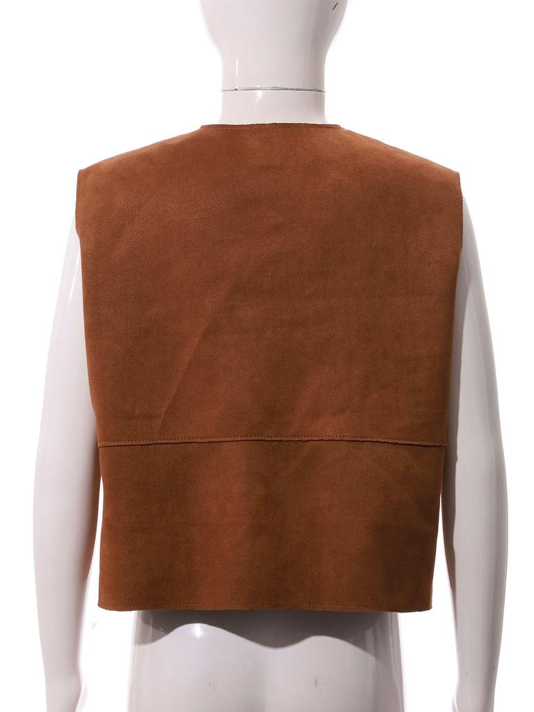 Girls Boys Halloween Vest Renaissance Medieval Gothic Waistcoat Kids Role Play Costume