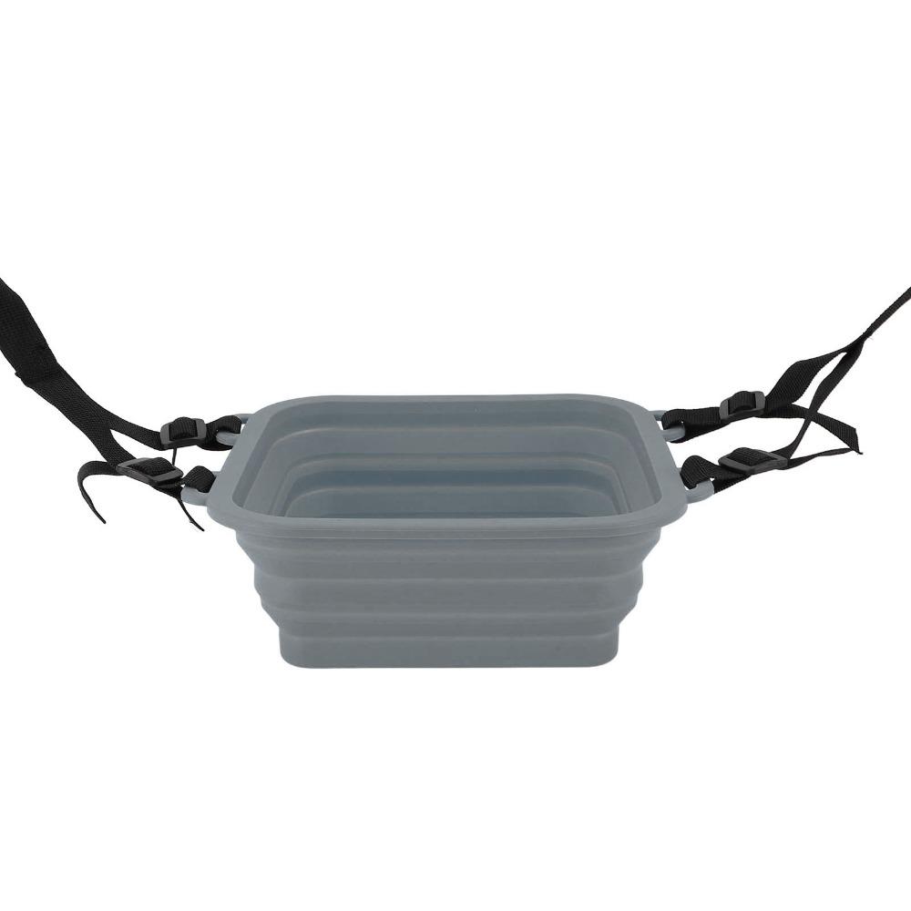 Foldable Ice Bath Tub Silicone Ice Tub Portable Bath Bucket Travel Use