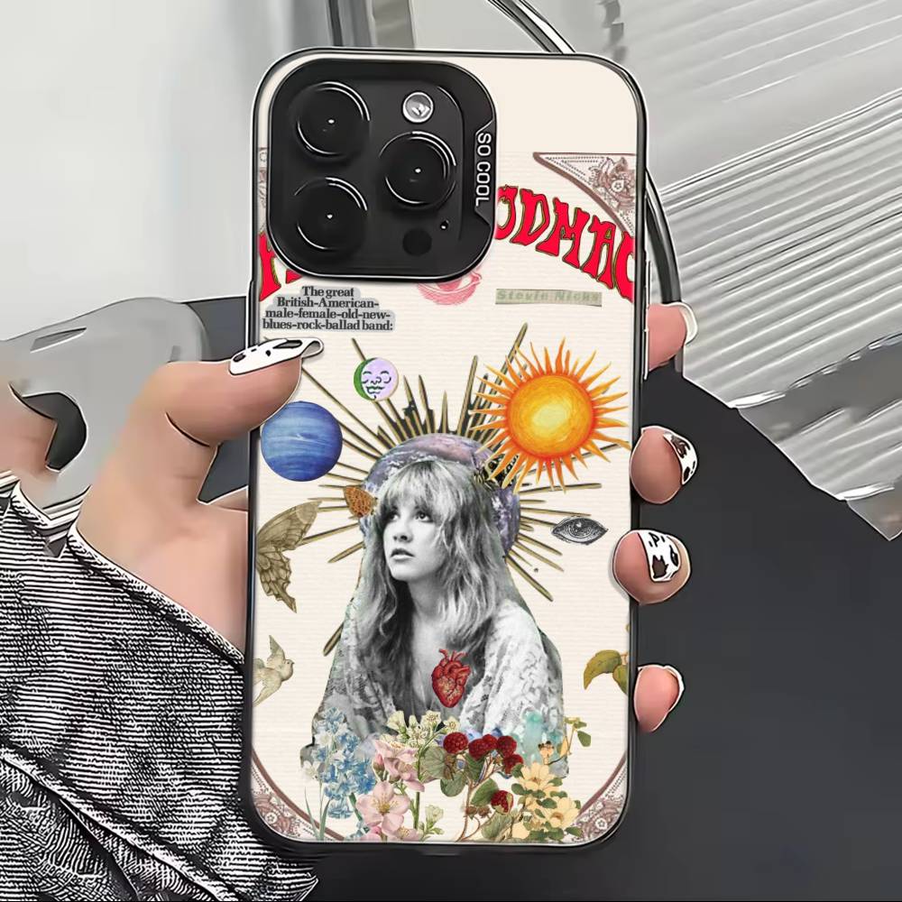 Band F-Fleetwood Mac Phone Case For iPhone 17,16,15,14,13,12,11 Plus,Pro Max,XS,Colorful Silver Black Cover