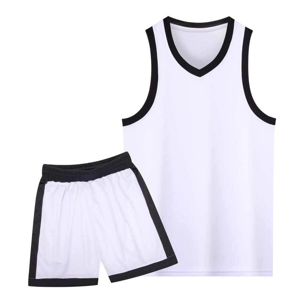 Children's Basketball Jersey Set American Narrow Shoulder Men's and Women's Game Sleeveless Quick-drying Training Jersey Printable Training Jersey