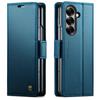 CASEME Flip Case for Samsung Galaxy Z Fold7 5G Litchi Wallet - Blue