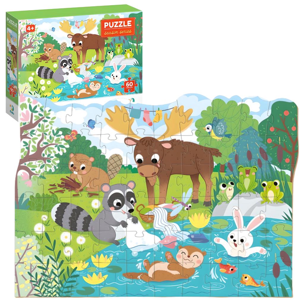 Summer Days Puzzle 60 Pieces A Charming Colorful Puzzle For The Youngest