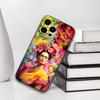 Θήκη Τηλεφώνου Art Frida Kahlo Για iPhone 17,16,15,14,13,12,11 Plus,Pro Max,XS,Μαύρο Κάλυμμα από Μαλακή Σιλικόνη