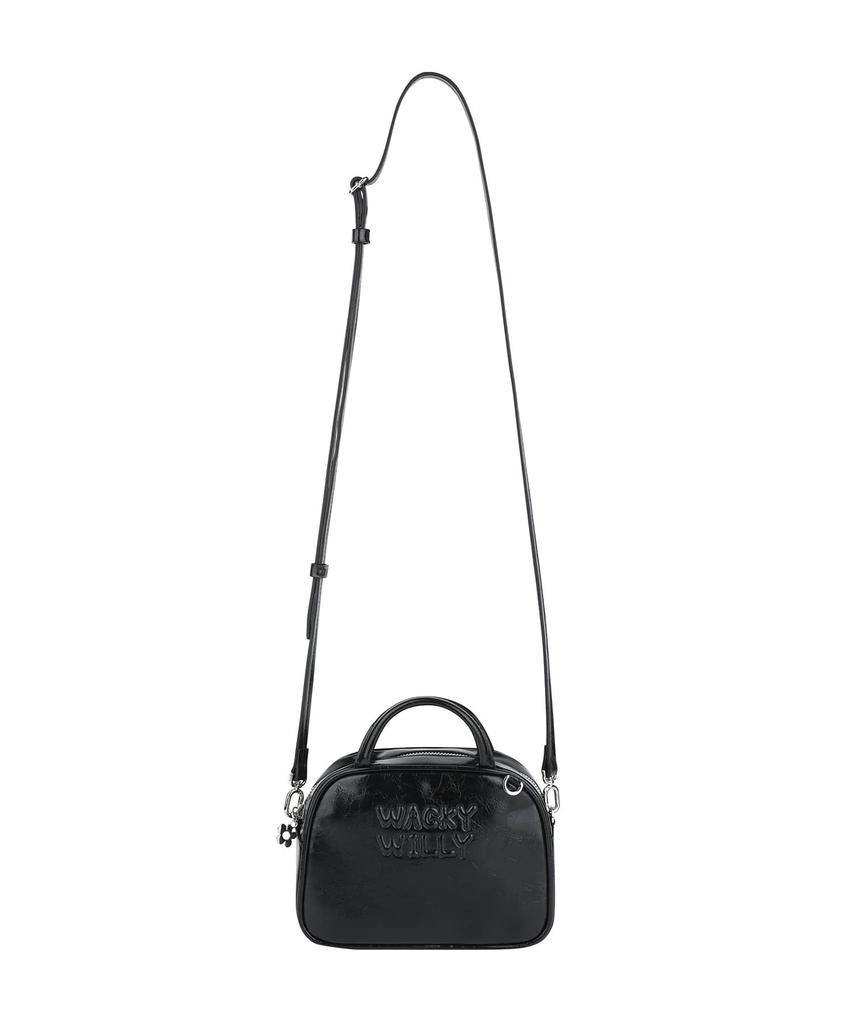Wacky Willy Lily Volume Handle Tote Bag Black