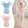 Falten-Design Tanzkostüm Kurzarm Tanzbekleidung Neuer Ballett-Leotard Bühnenauftritt