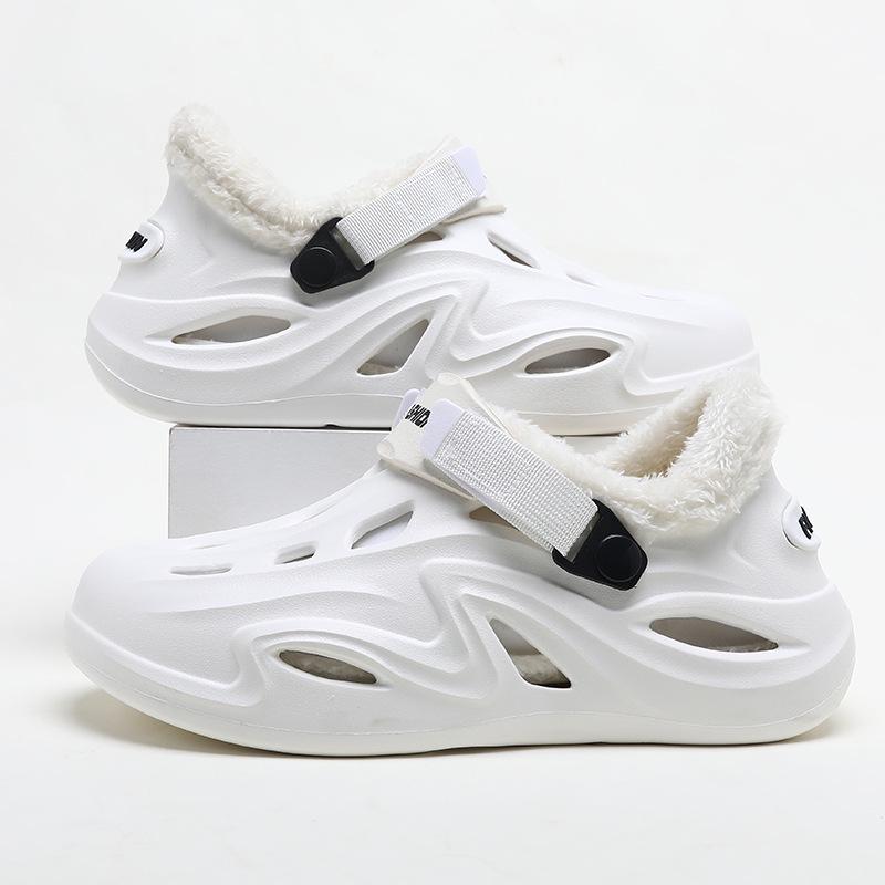 New EVA Non-Slip Lightweight Velvet Cotton Shoes for Men & Women - All-Season Outdoor Wear