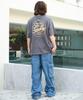 WEGO Denim Easy Cargo Size Lightly Denim Finish Men's Pants, L,