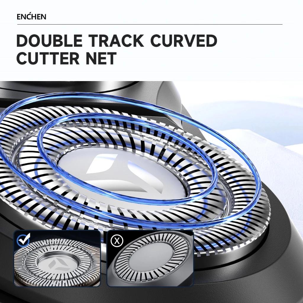 Xiaomi ENCHEN Blackstone 6 Elektrický rotační holicí strojek Magnetická stříhací hlava Přenosný zastřihovač vousů