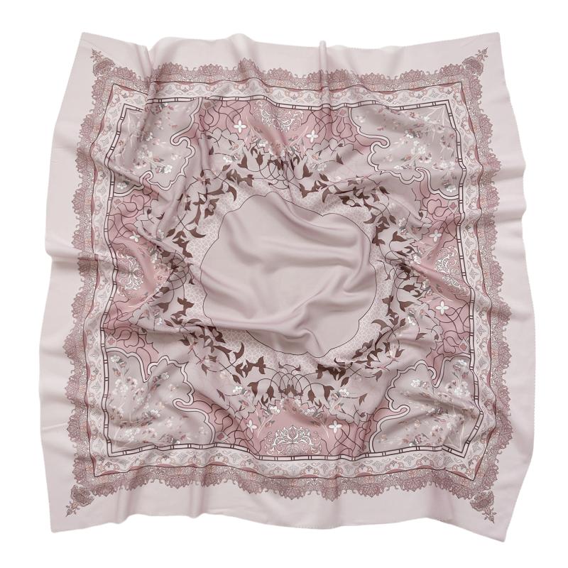 48Colors Malaysia Tudung Bawal Flower Print Hijab Laser Cut Edge Headscarf Premium Cotton Voile Soft Fashion Muslim Square Scarf