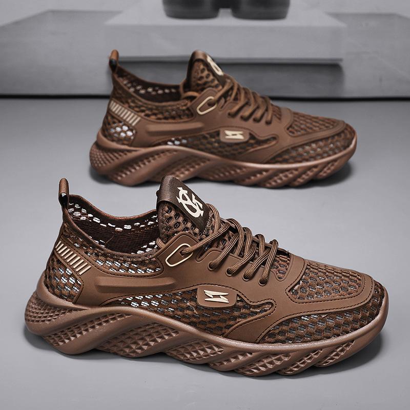 Men's creek shoes summer thin mesh large mesh breathable sports shoes low-top leisure travel mountaineering men's shoes