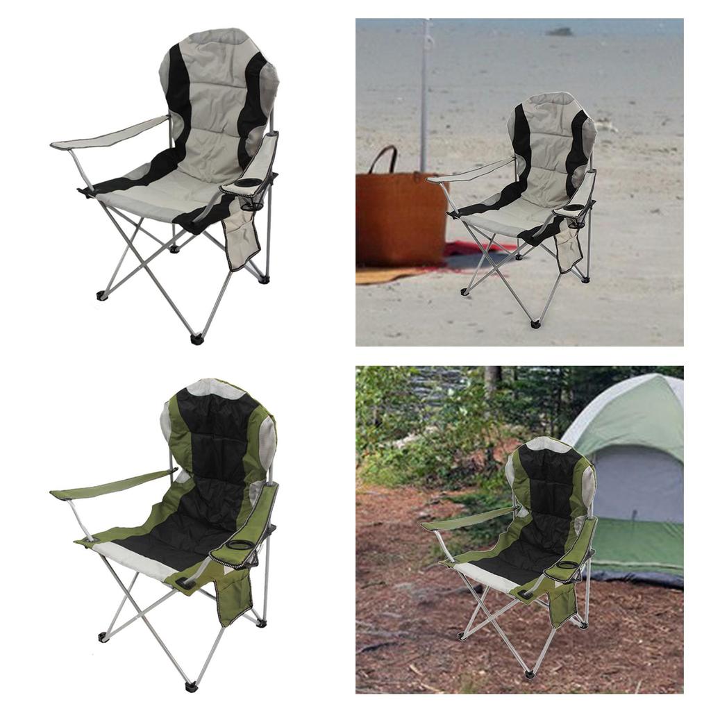 Camping Chair Heavy Duty Camp Arm for Leisure Hiking Backpacking Gray